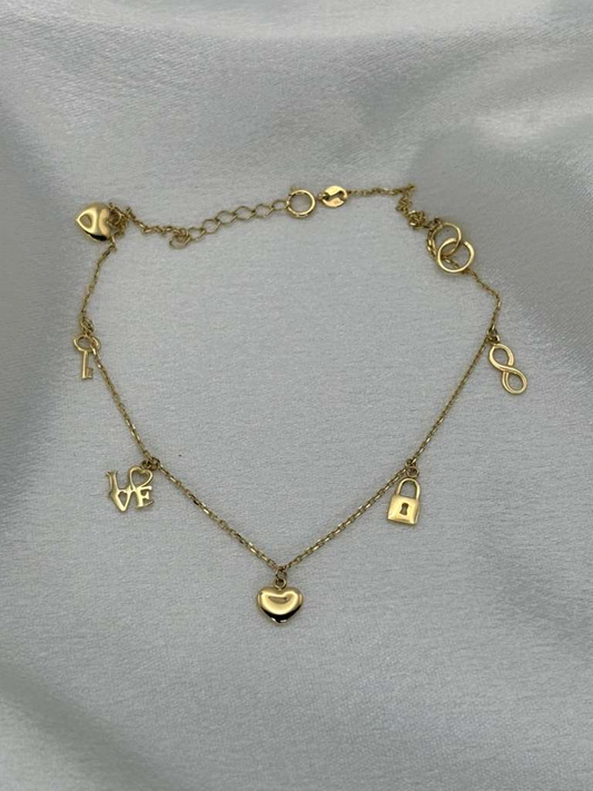 Tobillera Oro 18k italiano