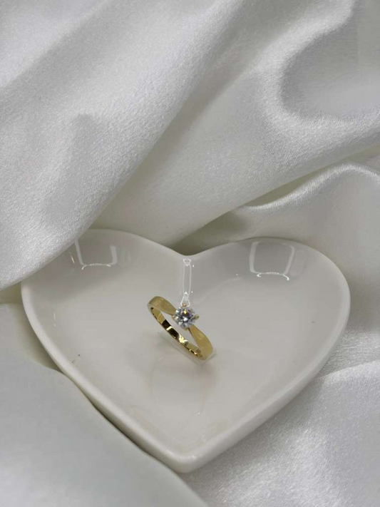 Anillo de compromiso solitario